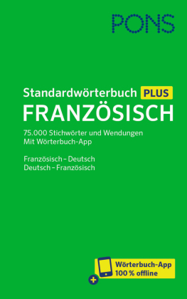 PONS Standardwörterbuch Plus Französisch, m.  Buch, m.  Online-Zugang