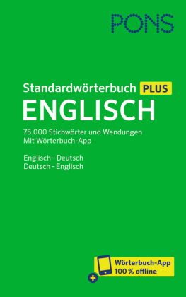 PONS Standardwörterbuch Plus Englisch, m.  Buch, m.  Online-Zugang