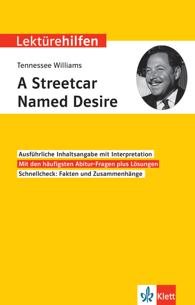 Lektürehilfen Tennessee Williams, A Streetcar Named Desire main product photo