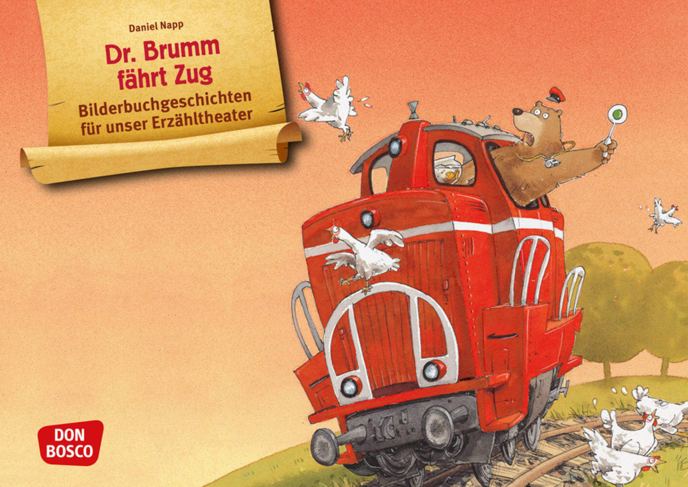 Dr. Brumm fährt Zug. Kamishibai Bildkartenset main product photo