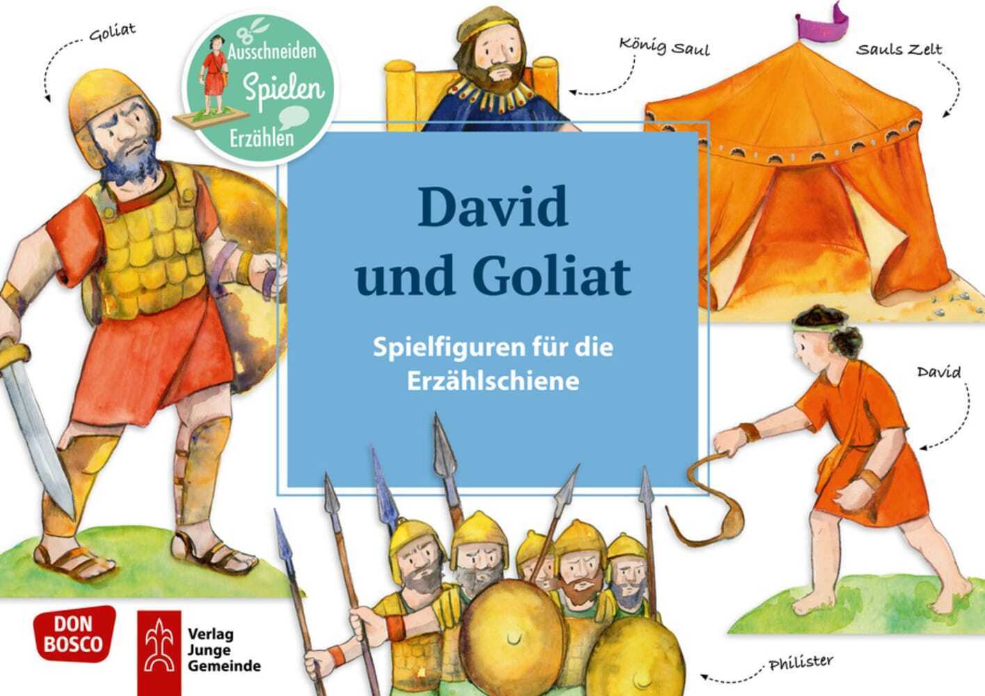 David und Goliat. Erzählschienen-Figurenset main product photo