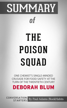 Summary of The Poison Squad: One Chemist's Single-Minded Crusade for Food Safety at the Turn of the Twentieth Century