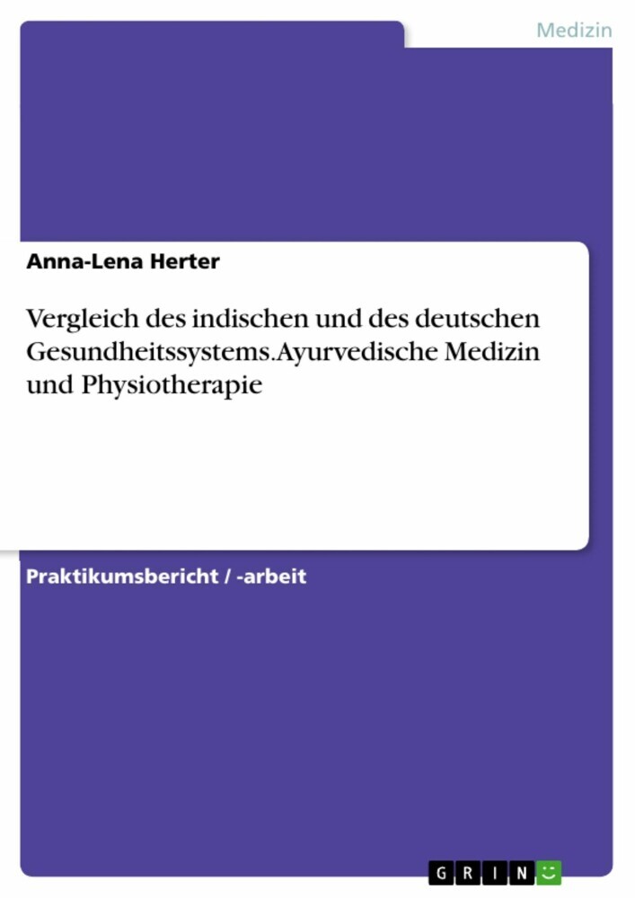 Vergleich des indischen und des deutschen Gesundheitssystems. Ayurvedische Medizin und Physiotherapie main product photo