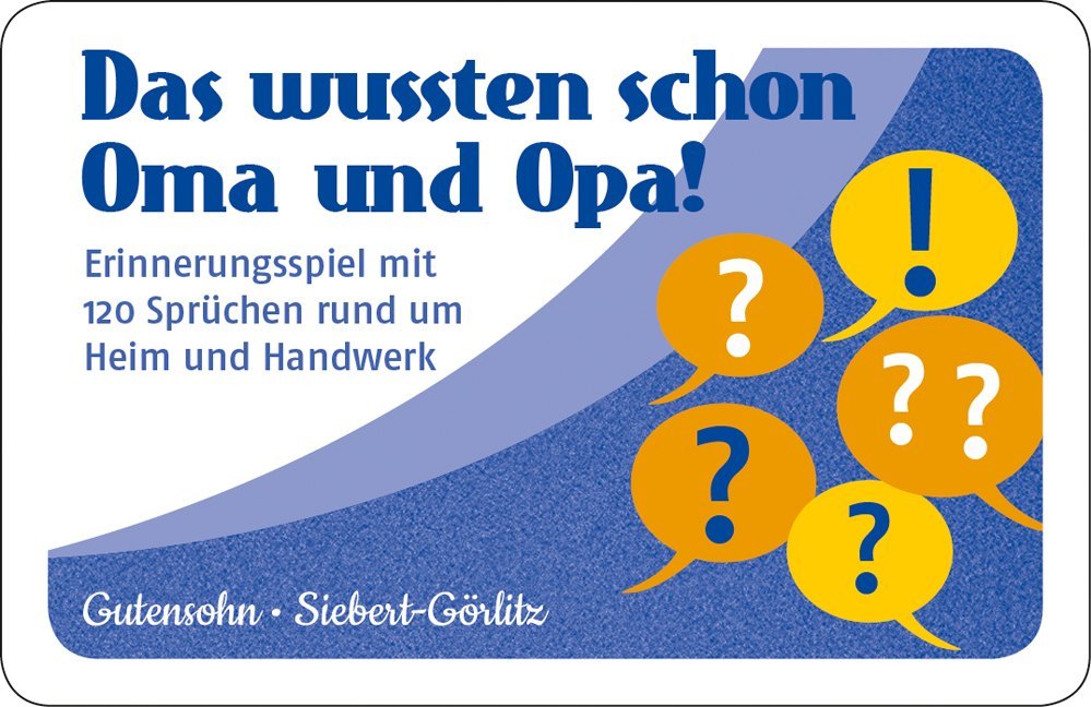 Das wussten schon Oma und Opa! (Kartenspiel) main product photo