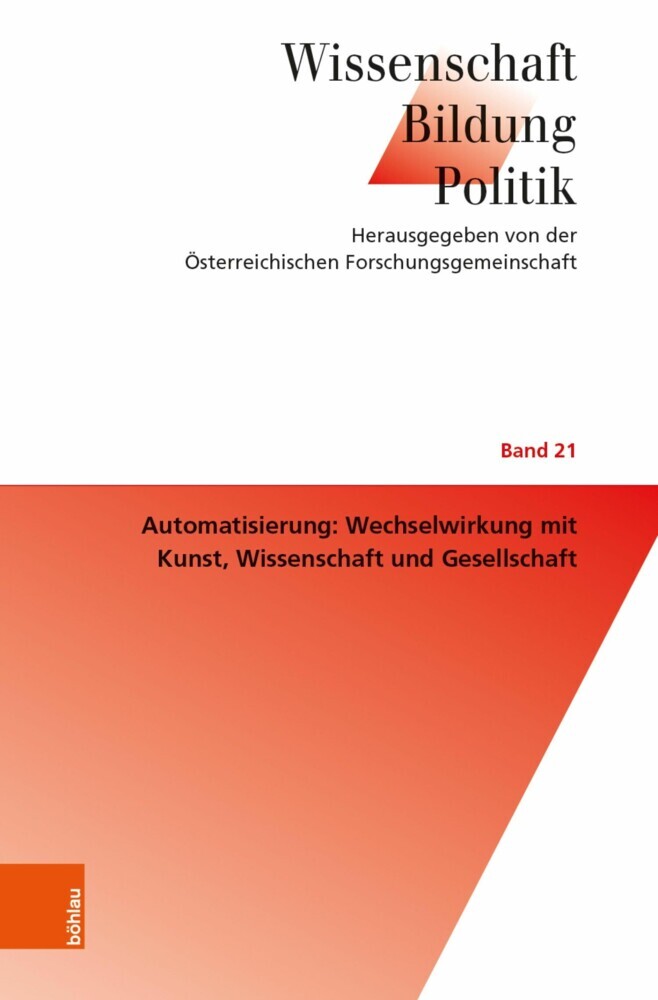 Automatisierung: Wechselwirkung mit Kunst, Wissenschaft und Gesellschaft main product photo