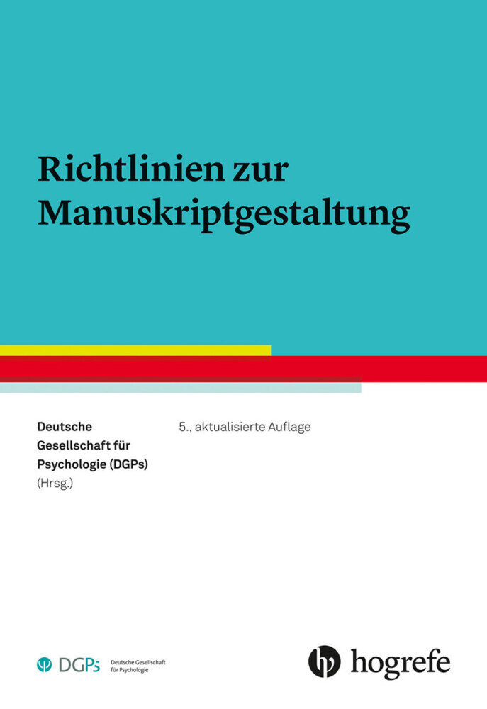Richtlinien zur Manuskriptgestaltung main product photo