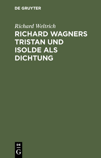 Richard Wagners Tristan und Isolde als Dichtung main product photo