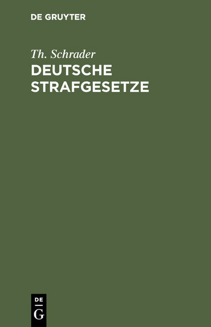 Deutsche Strafgesetze main product photo