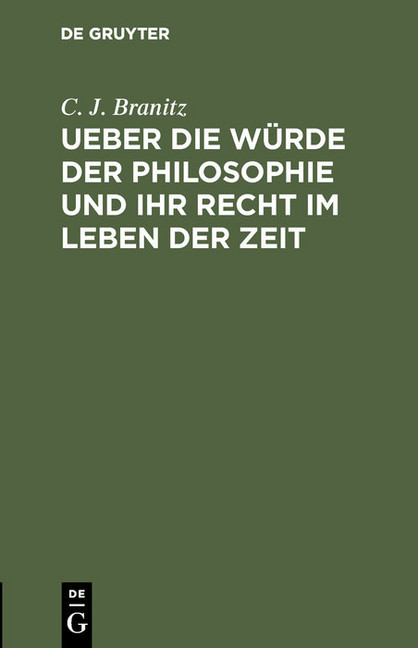 Ueber die Würde der Philosophie und ihr Recht im Leben der Zeit main product photo
