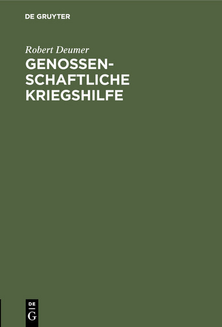 Genossenschaftliche Kriegshilfe main product photo