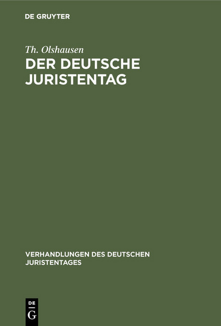 Der deutsche Juristentag main product photo