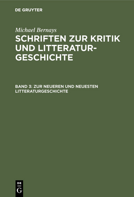 Zur neueren und neuesten Litteraturgeschichte main product photo