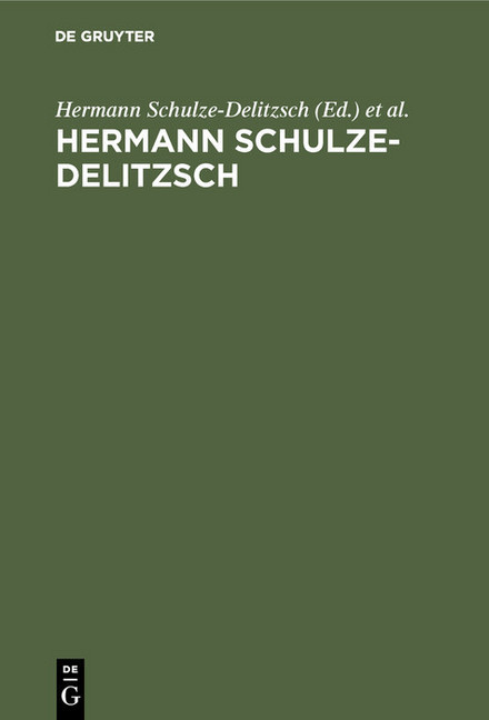 Hermann Schulze-Delitzsch main product photo