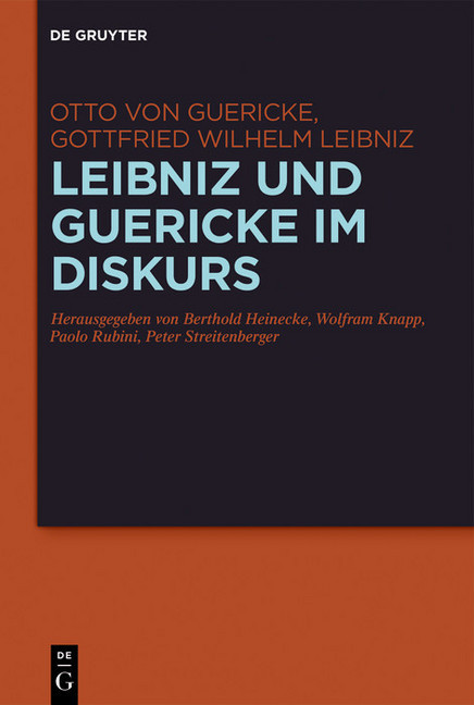 Leibniz und Guericke im Diskurs main product photo