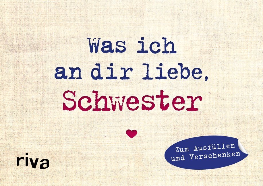 Was ich an dir liebe, Schwester - Miniversion main product photo
