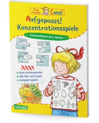 Conni Gelbe Reihe (Beschäftigungsbuch): Aufgepasst! Konzentrationsspiele