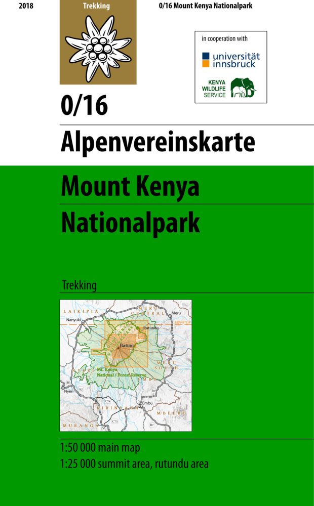 Mount Kenya Nationalpark, m. 1 Buch main product photo