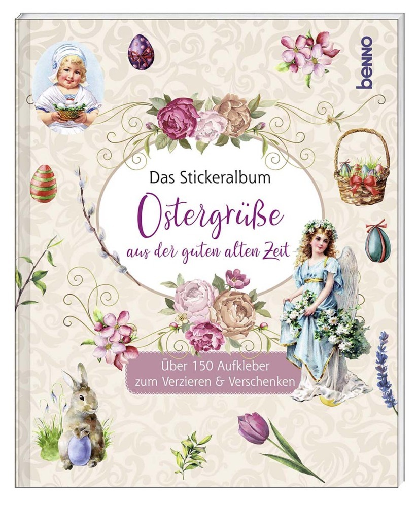 Das Stickeralbum "Ostergrüße aus der guten alten Zeit" main product photo