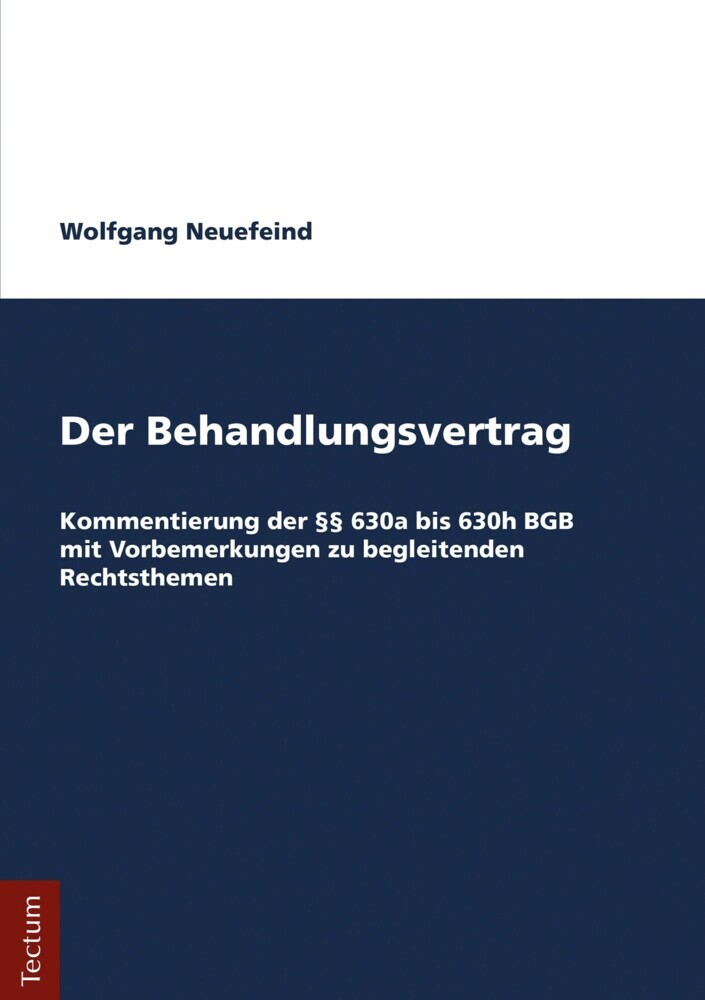 Der Behandlungsvertrag main product photo