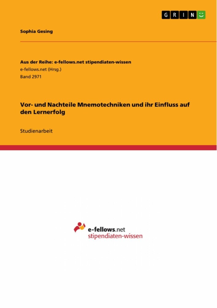 Vor- und Nachteile Mnemotechniken und ihr Einfluss auf den Lernerfolg main product photo