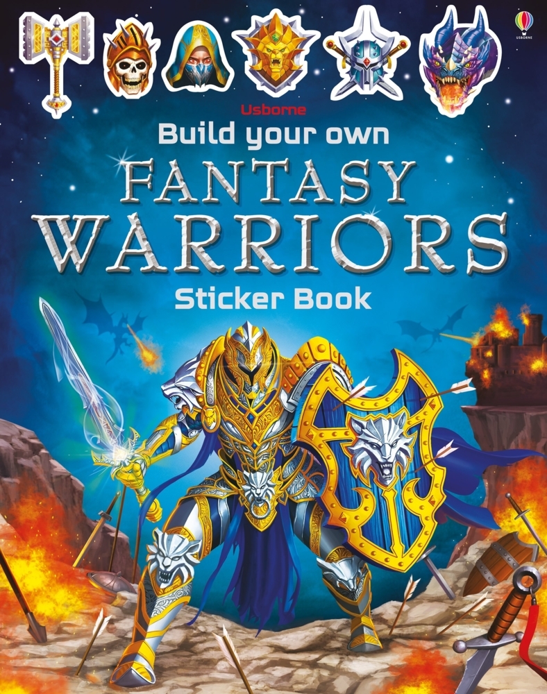 Build Your Own Fantasy Warriors Sticker Book main product photo