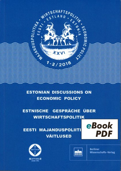 Estnische Gespräche über Wirtschaftspolitik 1-2/2018 main product photo