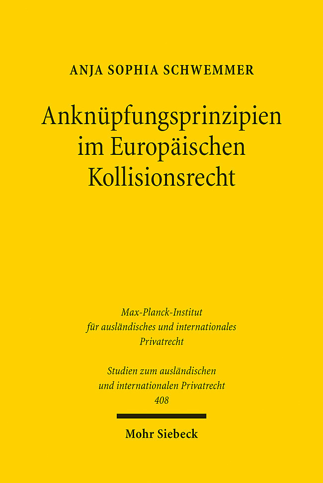 Anknüpfungsprinzipien im Europäischen Kollisionsrecht main product photo