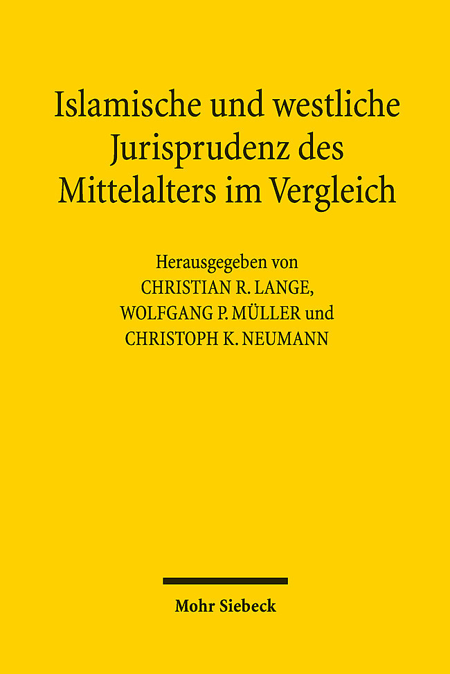 Islamische und westliche Jurisprudenz des Mittelalters im Vergleich main product photo