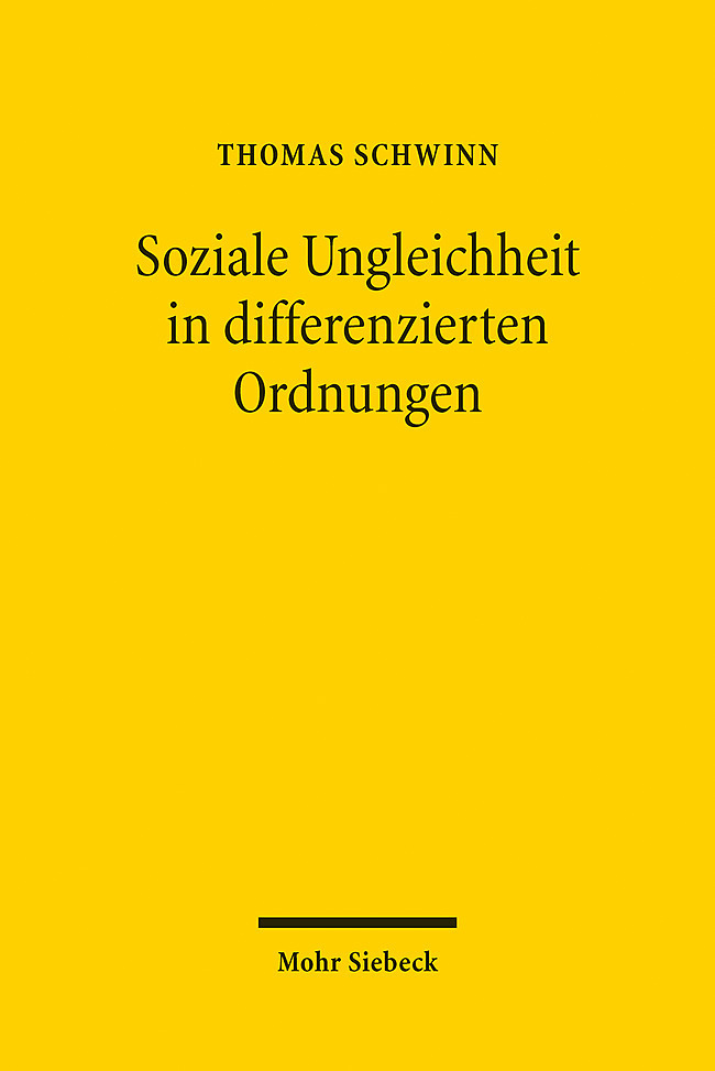 Soziale Ungleichheit in differenzierten Ordnungen main product photo