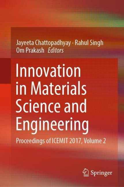 Innovation in Materials Science and Engineering main product photo