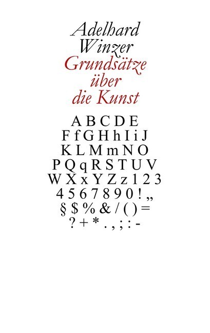 Grundsätze über die Kunst main product photo