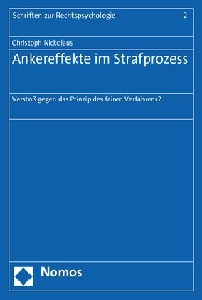 Ankereffekte im Strafprozess main product photo