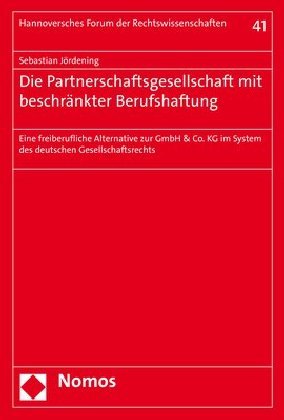 Die Partnerschaftsgesellschaft mit beschränkter Berufshaftung main product photo