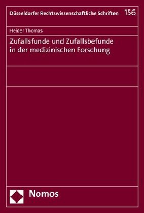 Zufallsfunde und Zufallsbefunde in der medizinischen Forschung main product photo