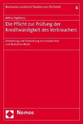 Die Pflicht zur Prüfung der Kreditwürdigkeit des Verbrauchers