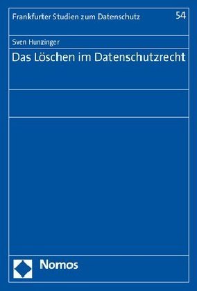 Das Löschen im Datenschutzrecht