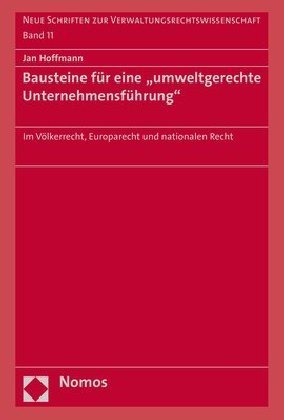 Bausteine für eine 'umweltgerechte Unternehmensführung'