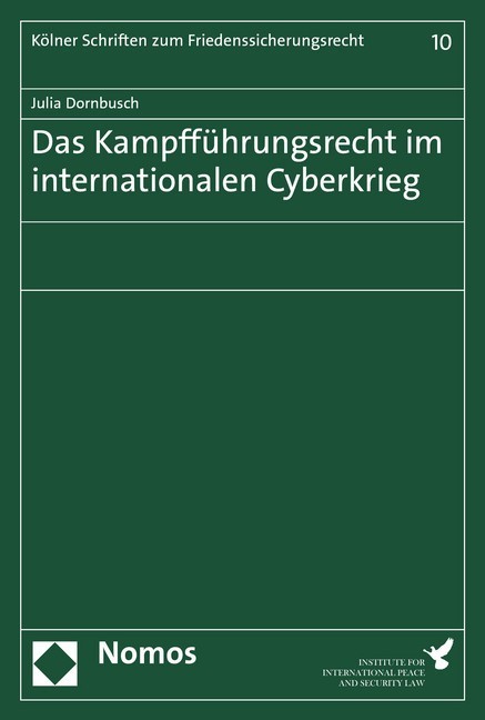 Das Kampfführungsrecht im internationalen Cyberkrieg main product photo