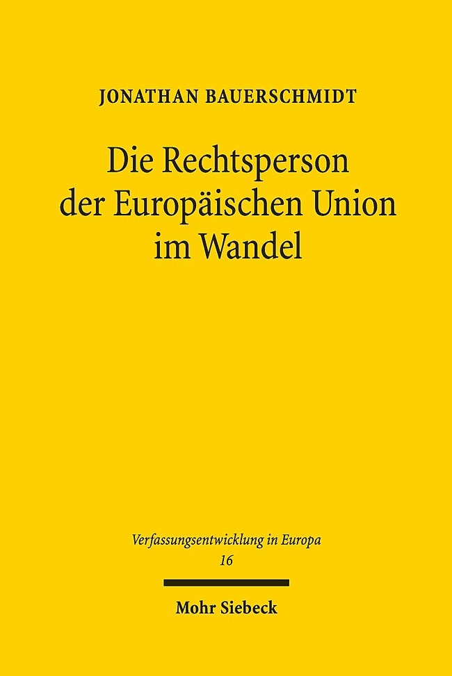 Die Rechtsperson der Europäischen Union im Wandel main product photo