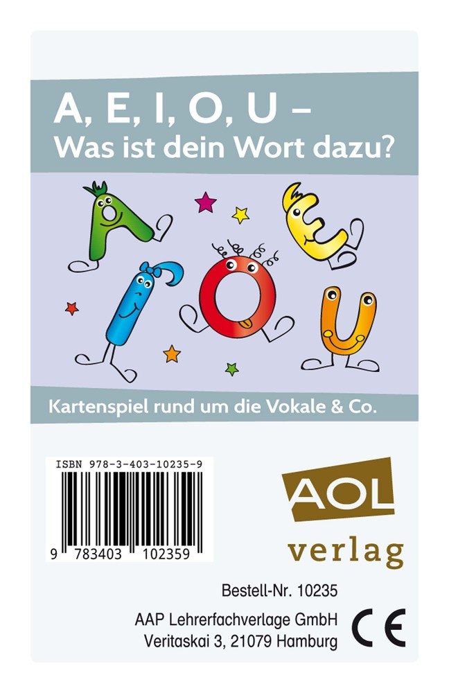 A, E, I, O, U - Was ist dein Wort dazu? (Kartenspiel) main product photo