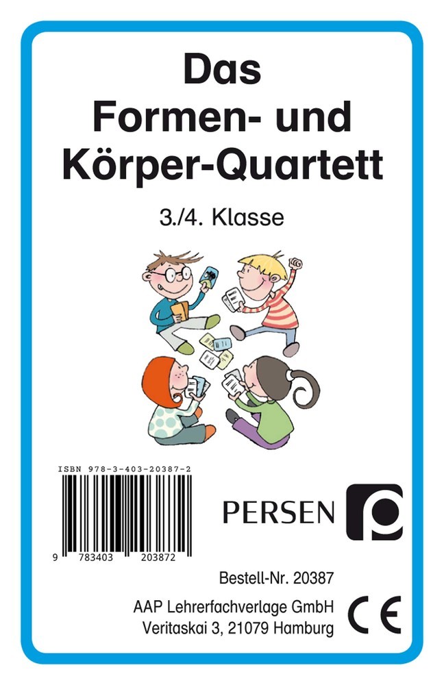 Das Formen- und Körper-Quartett (Kartenspiel) main product photo