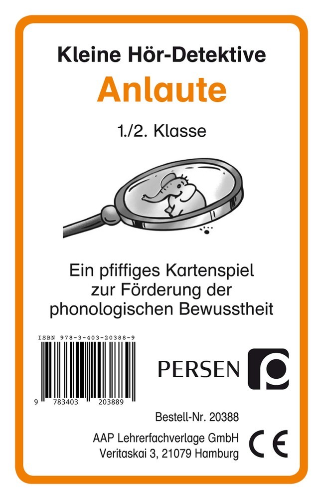 Kleine Hör-Detektive: Anlaute (Kartenspiel) main product photo