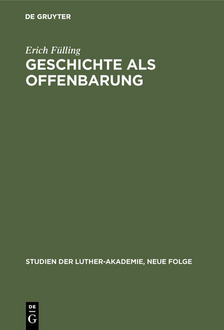 Geschichte als Offenbarung main product photo