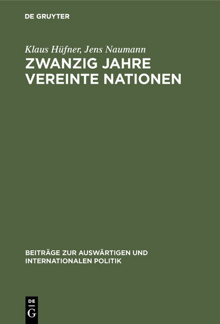 Zwanzig Jahre Vereinte Nationen main product photo