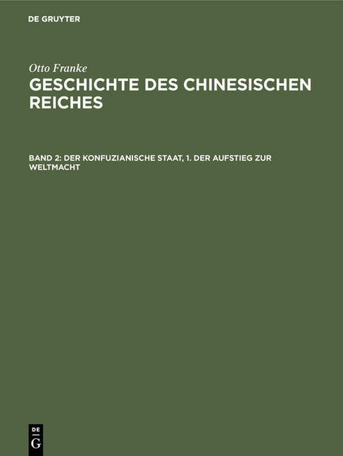 Der konfuzianische Staat, 1. Der Aufstieg zur Weltmacht main product photo
