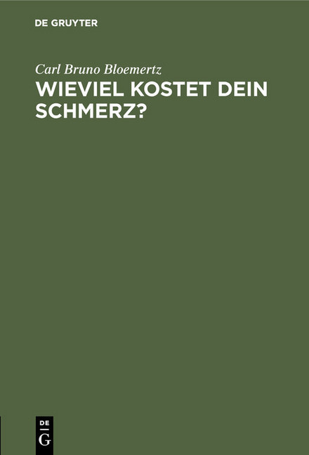 Wieviel kostet dein Schmerz? main product photo