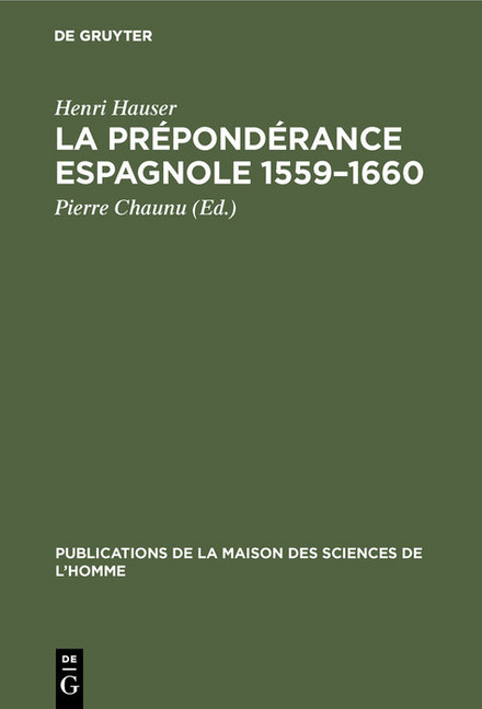 La prépondérance espagnole 1559-1660 main product photo