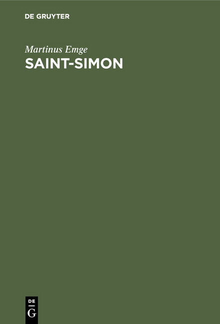 Saint-Simon main product photo