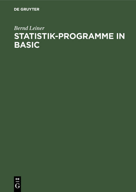 Statistik-Programme in BASIC main product photo