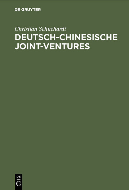 Deutsch-chinesische Joint-ventures main product photo